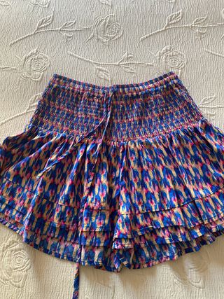 Falda pantalón Brownie azul y rosa
