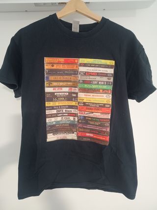 Camiseta Hip Hop Cassettes Vintage