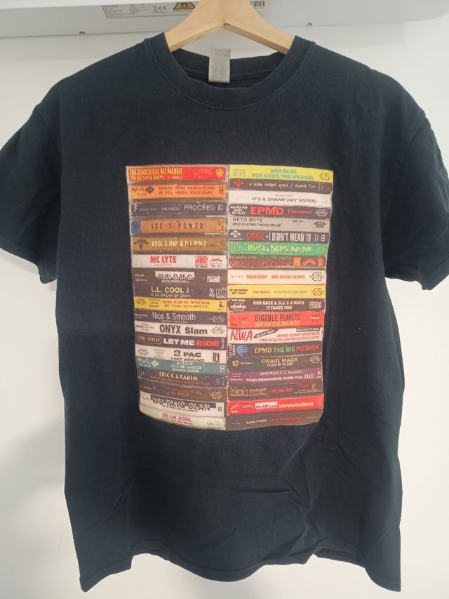 Camiseta Hip Hop Cassettes Vintage