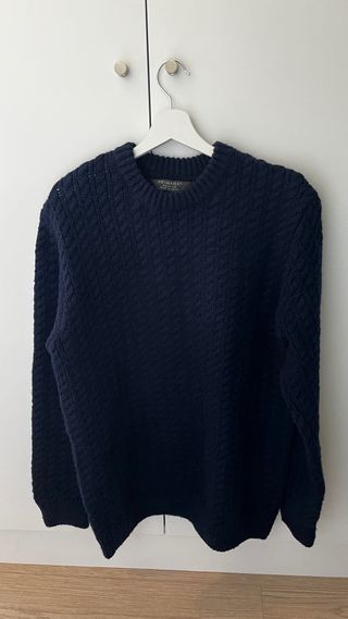Jersey Lana Azul Marino Talla M
