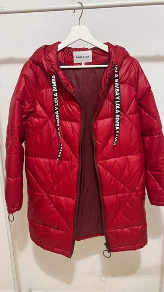 Abrigo Bimba y Lola Rojo Talla M