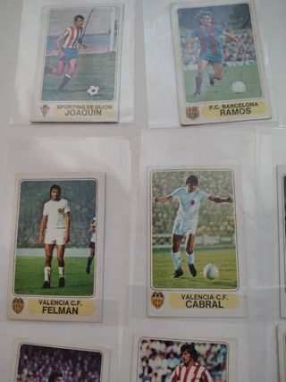 Cromos de fútbol antiguos