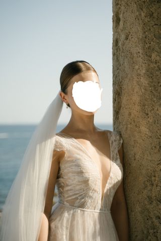 Vestido de novia Anna Kara + velo (limpiados) 