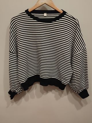 Jersey de Rayas Negro y Blanco