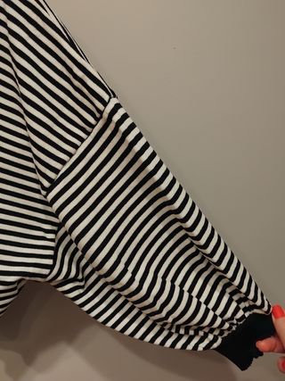 Jersey de Rayas Negro y Blanco