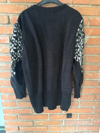 Jersey lana y angora diseño animal print