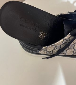 Zapatillas Gucci Beige y Negro