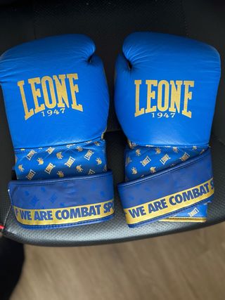 Guantes de boxeo Leone azules