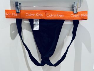 Jockstrap negro y naranja de Calvin Klein