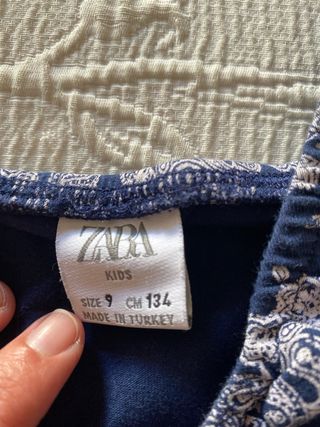 Body niña Zara estampado bandana, talla9