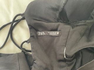 Top Zara negro manga larga