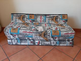 Divano/Materasso Pieghevole con Stampa Parigi