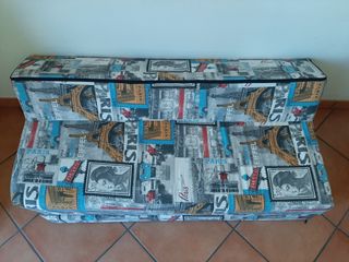 Divano/Materasso Pieghevole con Stampa Parigi