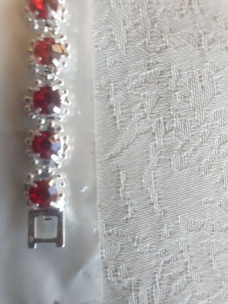 Bracciale donna YuKi rosso e argento