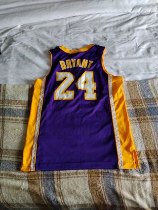 Camiseta Lakers Bryant 24 Adidas Morado/Amarillo