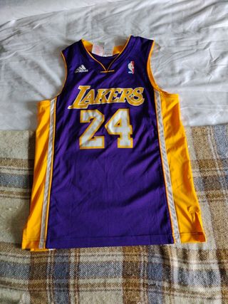 Camiseta Lakers Bryant 24 Adidas Morado/Amarillo