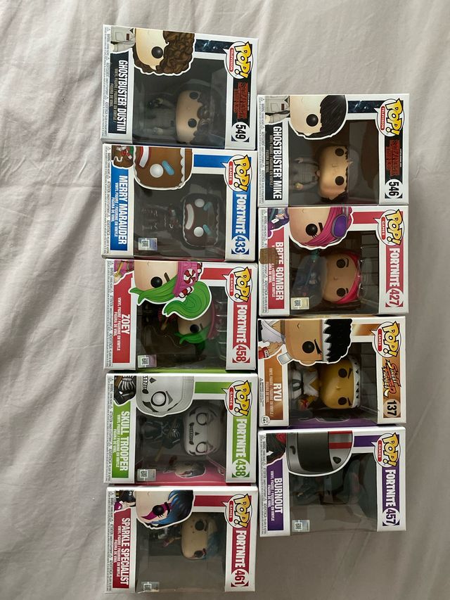 Colección 9 Funko Pop! Fortnite y Stranger Things
