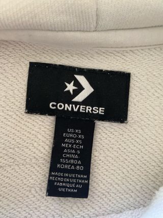 Sudadera Converse Blanca con Logo