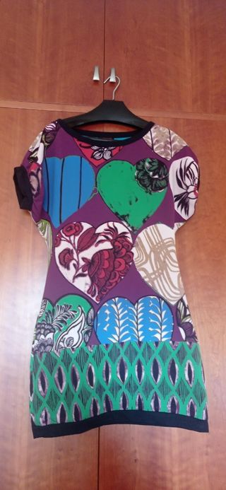 Vestido Custo Corazones Multicolor