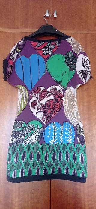 Vestido Custo Corazones Multicolor