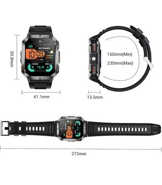 Smartwatch Uomo Nero/Argento