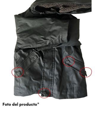 Chubasquero niño impermeable negro