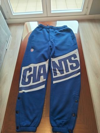 Pantalón chándal Bershka NFL Giants Azul