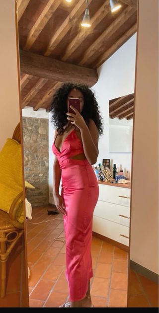 Abito lungo elegante da cerimonia