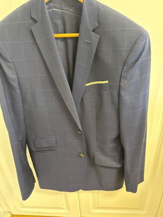 Americana Mango cuadros talla 50