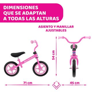 Bicicleta de equilibrio Chicco Rosa vibrante