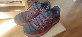 Zapatillas Salomon Talla 42 Trekking Negro/Naranja