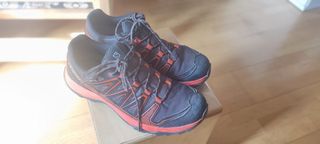 Zapatillas Salomon Talla 42 Trekking Negro/Naranja
