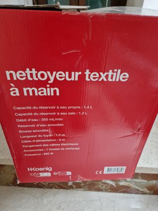 H.Koenig Limpiador Textil TWT77 650W