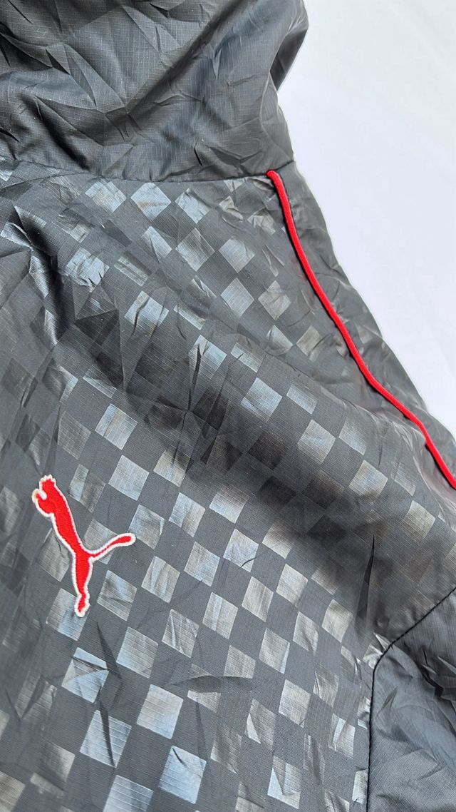 Chaqueta Puma Vintage Cuadros Rojo Negro