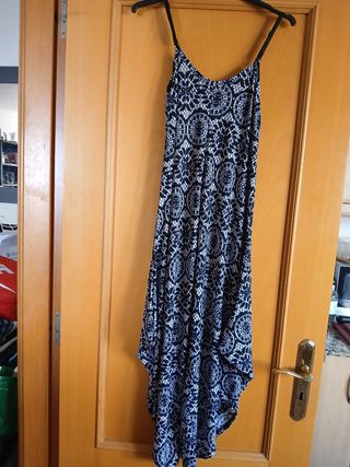 Vestido largo estampado