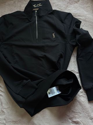 Jersey Polo Ralph Lauren Negro Media Cremallera