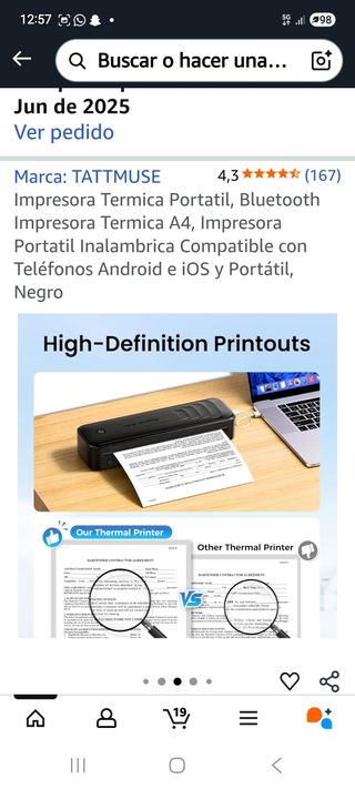 Impresora Térmica Portátil TATTMUSE