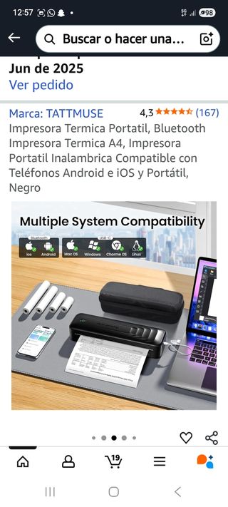 Impresora Térmica Portátil TATTMUSE