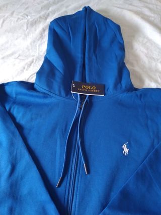 Felpa con cappuccio Ralph Lauren blu taglia L