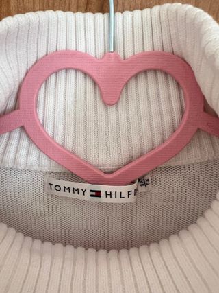 Jersey Tommy Hilfiger Bandera Cuello Alto Blanco