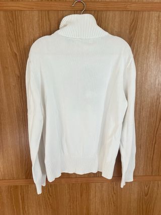 Jersey Tommy Hilfiger Bandera Cuello Alto Blanco