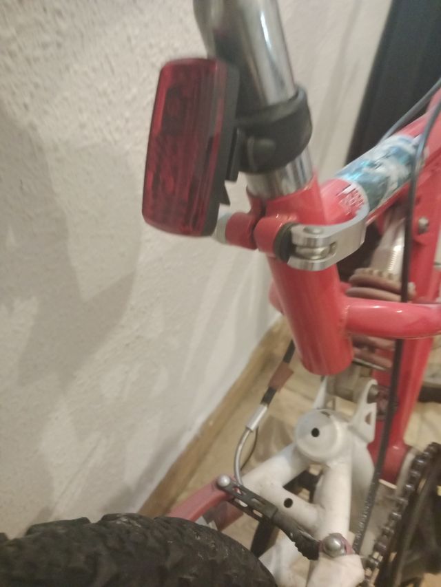 Bicicleta infantil roja