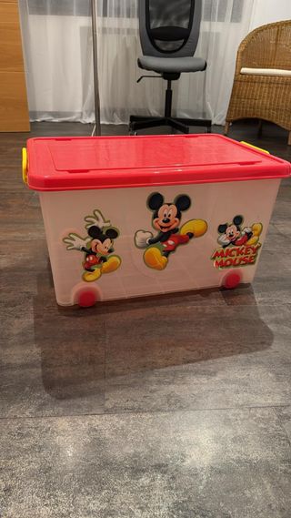 Caja de almacenaje infantil Mickey Mouse