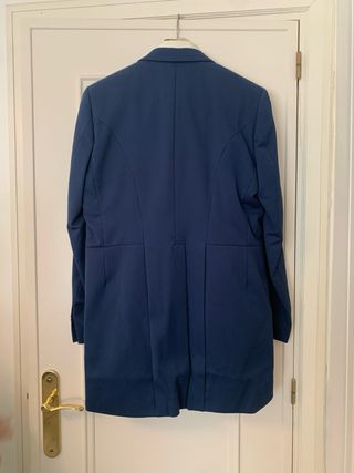 Chaqué Vértize Gala Novio Azul y Beige