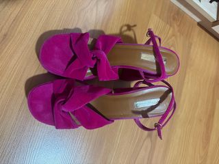 Sandalias Fucsia Tacón Primark Talla 40