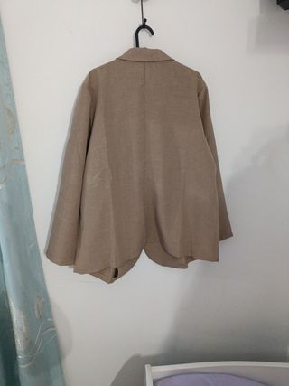 Americana/Chaqueta Beige Mujer