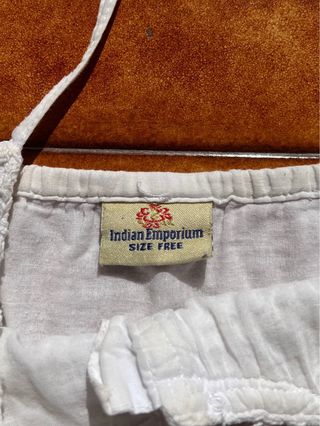 Abito estivo bianco in cotone, Taglia L/XL