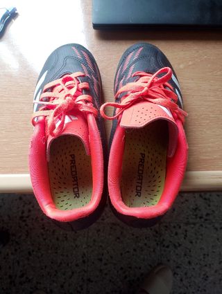 Zapatillas Adidas Predator Niño Negras Rojas
