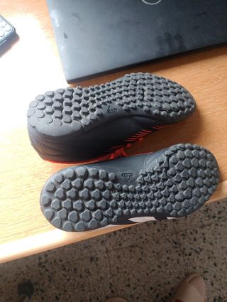 Zapatillas Adidas Predator Niño Negras Rojas