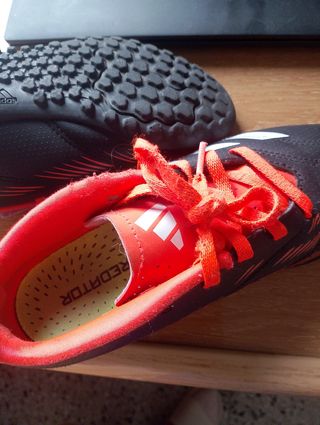 Zapatillas Adidas Predator Niño Negras Rojas